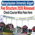 Mangalayatan University Aligarh Fee Structure 2026 Out; Check Course-Wise Fees Here